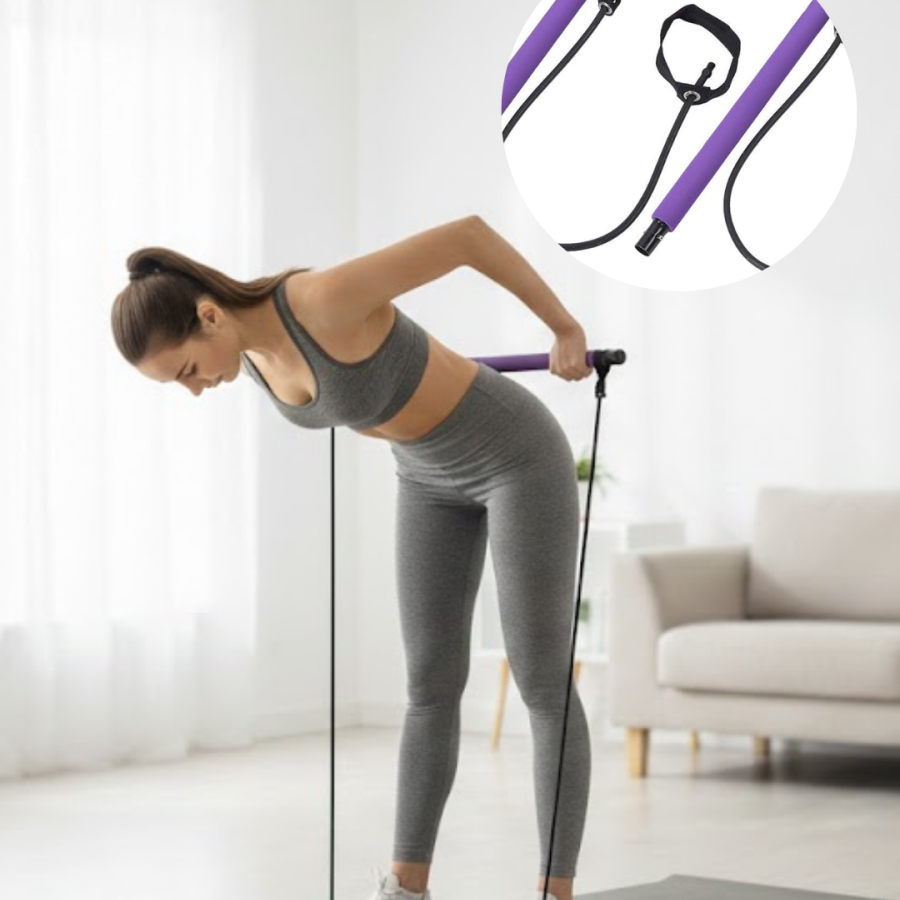 Pilates Bar Resistance Machine Posture Improver and Muscle Strengthener Pilates Bar Resistance Machine Posture Improver and Muscle Strengthener