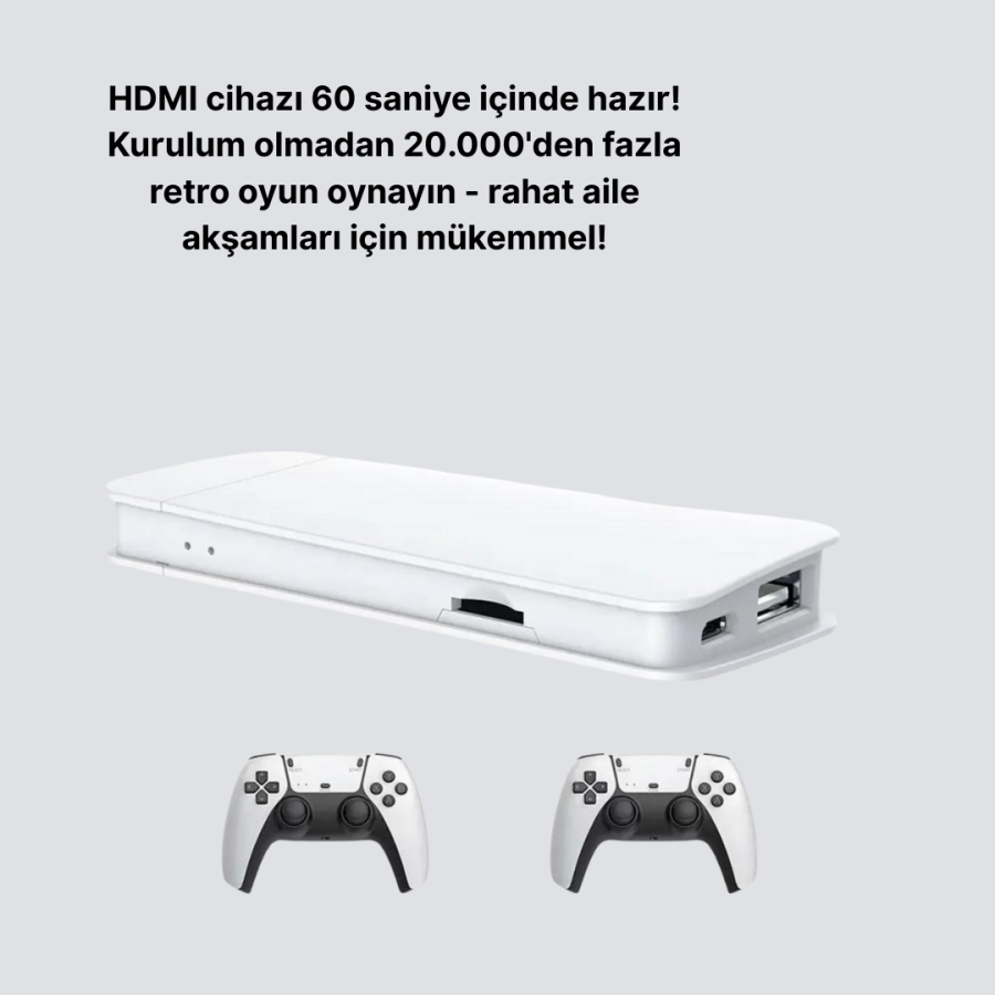 Multiplayer Retro Game Console with 3D and 4K Image Quality
