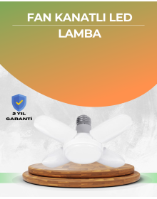 Economical Propeller LED Bulb 4 Arms 60 Watt Large Area Lighting