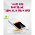 Powerbank 10000 mAh – Dual USB Output, Type-C Port, Stylish White Design Powerbank 10000 mAh – Dual USB Output, Type-C Port, Stylish White Design
