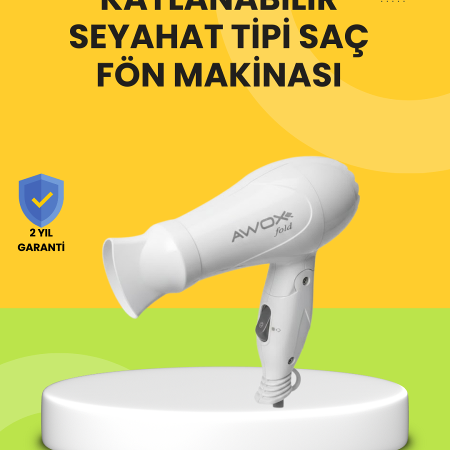 Folding Body Hair Dryer Home and Luggage Use