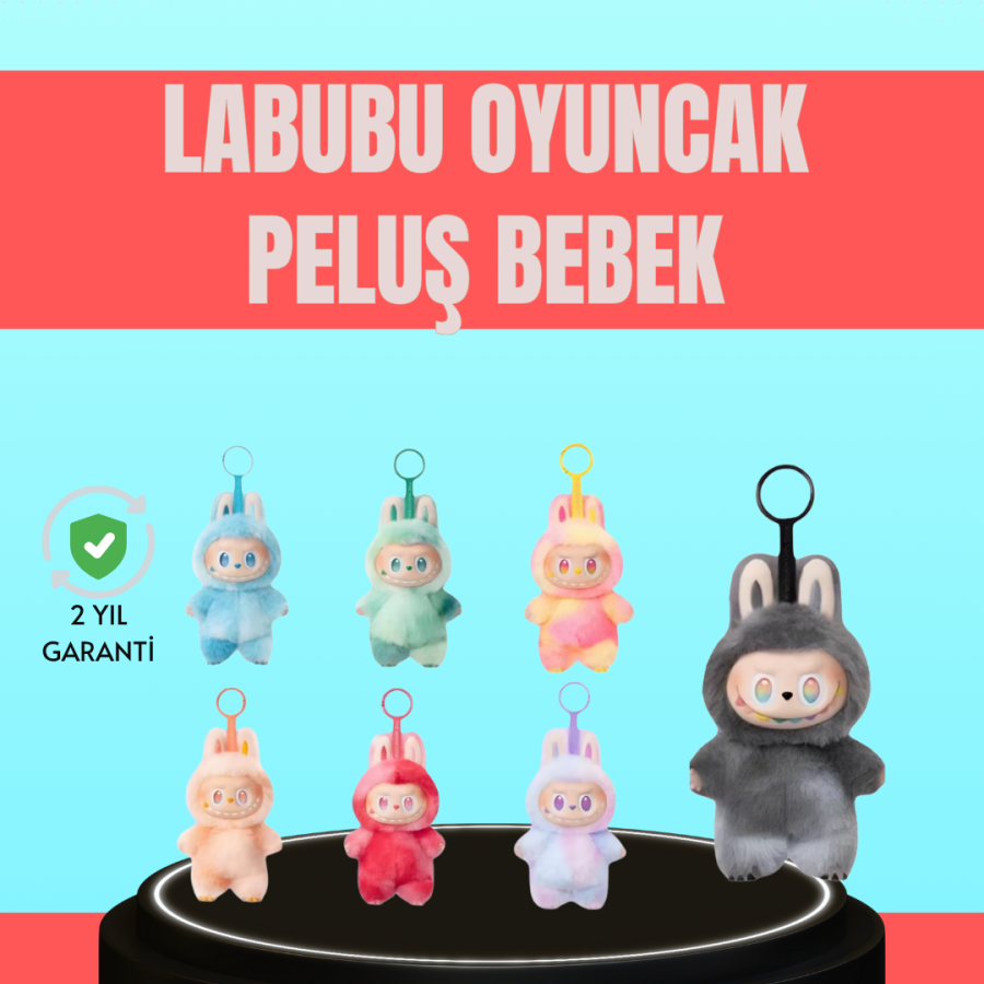 20 cm Labubu Plush with Soft Fabric – Suitable for Ages Over 3