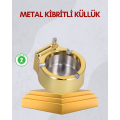 Stainless Steel Ashtray with Lighter Table Top Use Stainless Steel Ashtray with Lighter Table Top Use