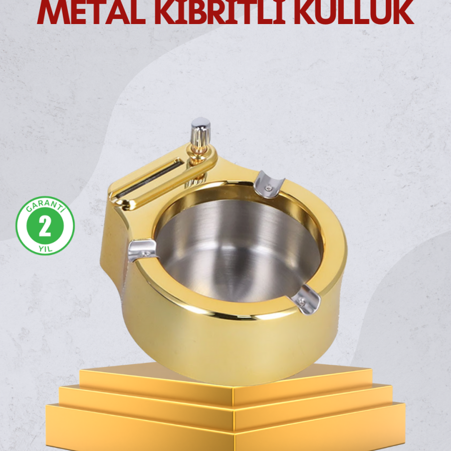 Stainless Steel Ashtray with Lighter Table Top Use Stainless Steel Ashtray with Lighter Table Top Use