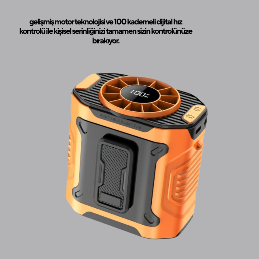 Turbo Mini Fan with Digital Display – 3-Stage Speed, Quiet Operation and Type-C Charging Turbo Mini Fan with Digital Display – 3-Stage Speed, Quiet Operation and Type-C Charging