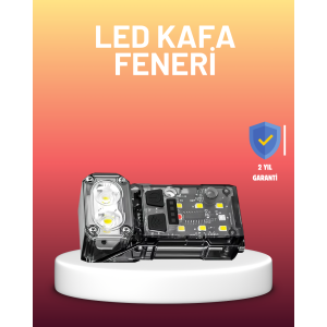 3 Function LED Headlamp Flashlight Work Lamp Long Battery Life