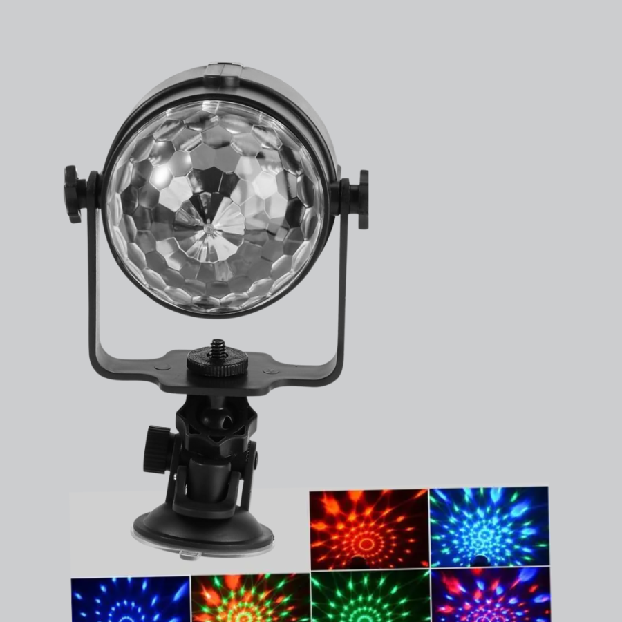 Colorful Disco Ball Sensitive to Music Rhythm – 7 Modes Lighted Party Lamp Colorful Disco Ball Sensitive to Music Rhythm – 7 Modes Lighted Party Lamp
