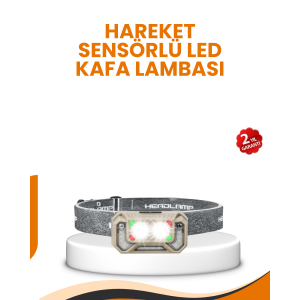 Long Range Sensor LED Head Lamp Camping and Hiking