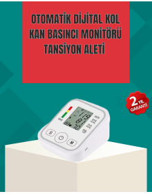 Arm Type Electronic Blood Pressure Monitor with LCD Display