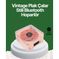 Vintage Style Bluetooth Speaker – With Night Light and Time Display