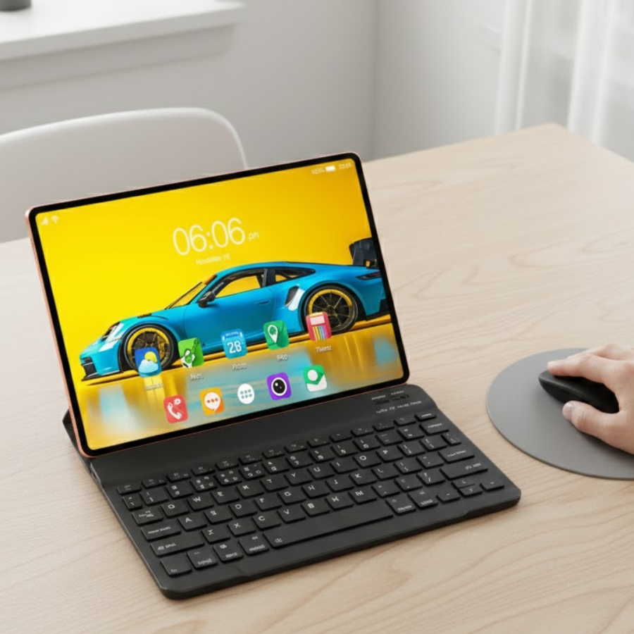 Touchscreen Android Tablet Set with Keyboard and Pen Case