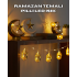 Battery Operated LED Light Golden Lantern Design For Ramadan Decoration