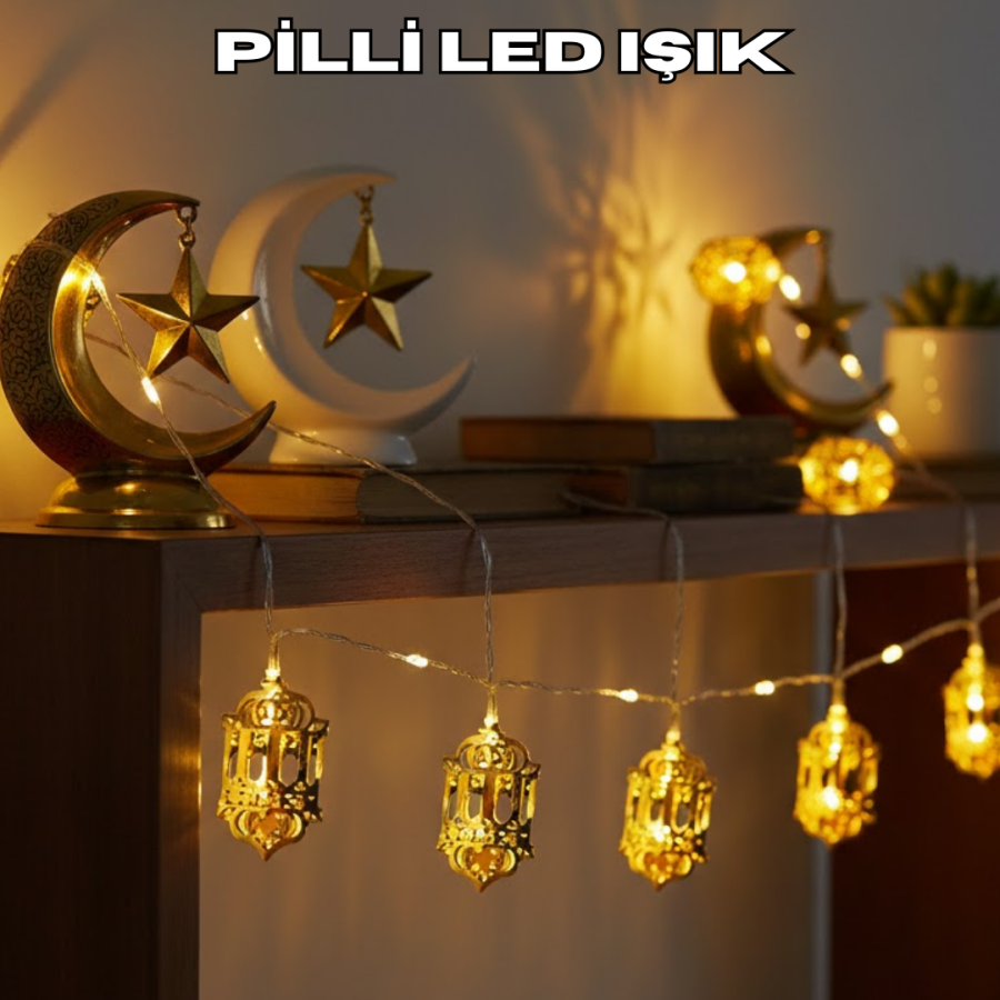 Battery Operated LED Light Golden Lantern Design For Ramadan Decoration Battery Operated LED Light Golden Lantern Design For Ramadan Decoration
