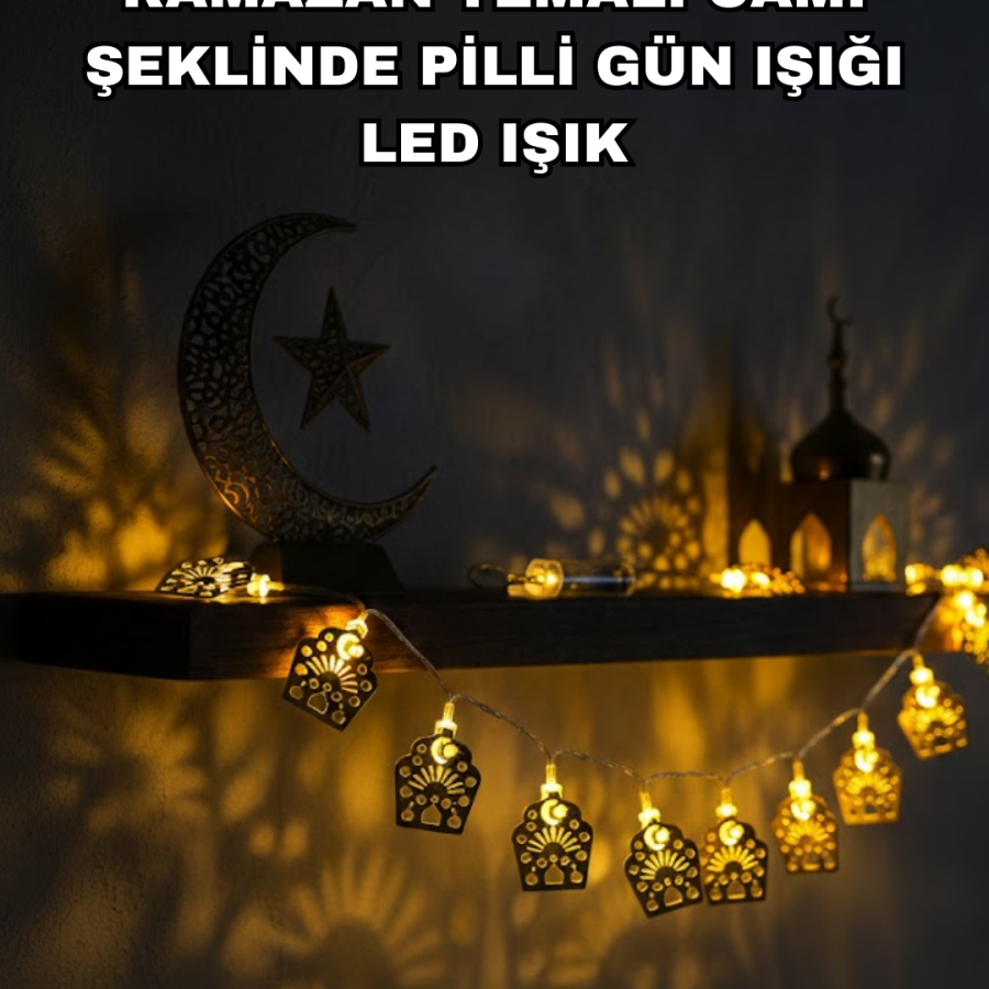 Battery Operated Ramadan and Eid LED Light Chain Mosque Themed Decorative