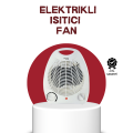 2000W Portable Electric Fan Heater – Fast Heating, Compact Size