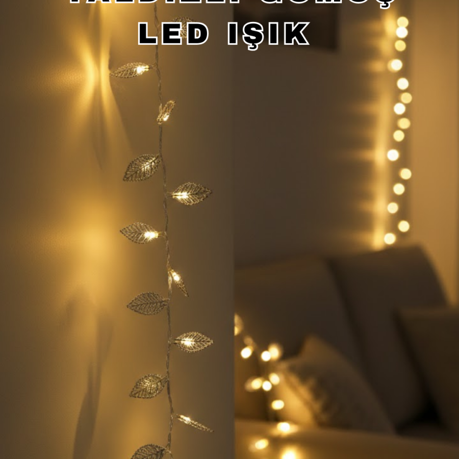Decorative Silver Leaf LED Lighting Stylish Ambient Light with Battery