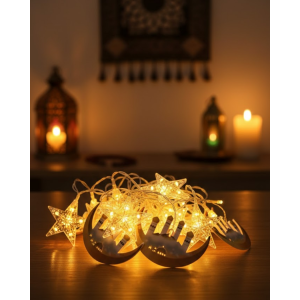 3 Meters Crescent Star LED Light For Ramadan Decoration