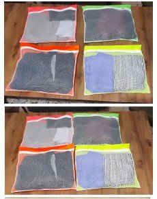 4 Pieces of 4 Colors Suitcase Organizer - Zippered Suitcase Organizer