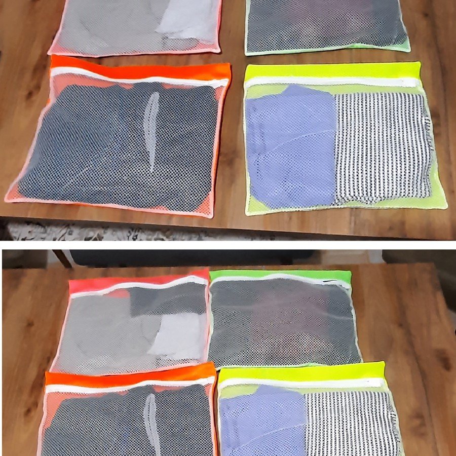 4 Pieces of 4 Colors Suitcase Organizer - Zippered Suitcase Organizer