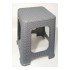 4 Pieces Large Gray Dirt-Proof 45 cm Stool Wicker Weave Dining Table Seat Sturdy Design with Bottom Belt