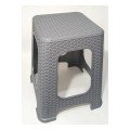 4 Pieces Large Gray Dirt-Proof 45 cm Stool Wicker Weave Dining Table Seat Sturdy Design with Bottom Belt 4 Pieces Large Gray Dirt-Proof 45 cm Stool Wicker Weave Dining Table Seat Sturdy Design with Bottom Belt