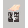 Professional Nail Care Set with Steel Tools and Stylish Leather Bag