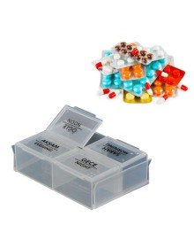 Daily Medicine Storage Box with 4 Compartments