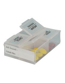 Daily Medicine Storage Box with 4 Compartments