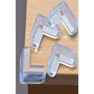 12 Piece Table Coffee Table Corner Protector Silicone - Child Protection Apparatus