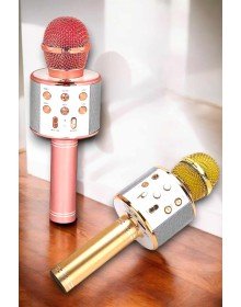 Wireless Bluetooth Karaoke Microphone with USB and AUX Input, High Sound Quality