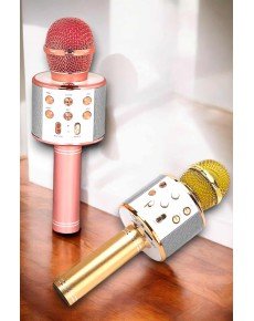 Wireless Bluetooth Karaoke Microphone with USB and AUX Input, High Sound Quality