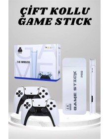 4K HD Image Quality Retro Game Stick 20000 Games Double Handle White Game Stick