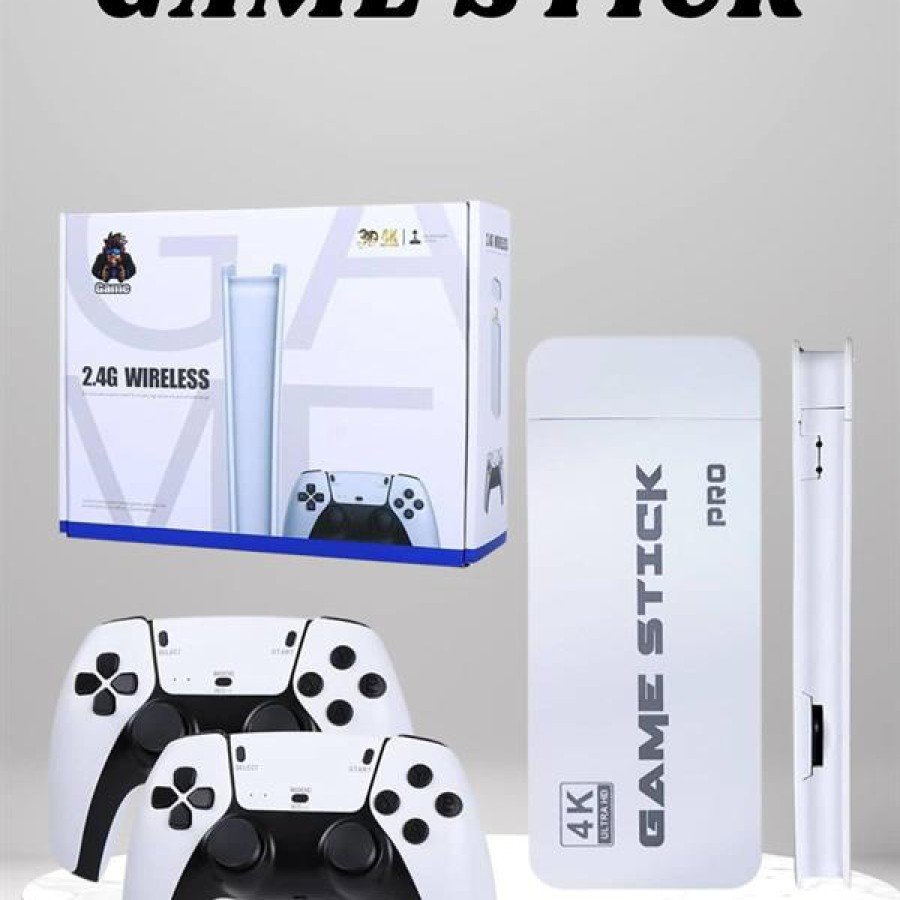 4K HD Image Quality Retro Game Stick 20000 Games Double Handle White Game Stick 4K HD Image Quality Retro Game Stick 20000 Games Double Handle White Game Stick