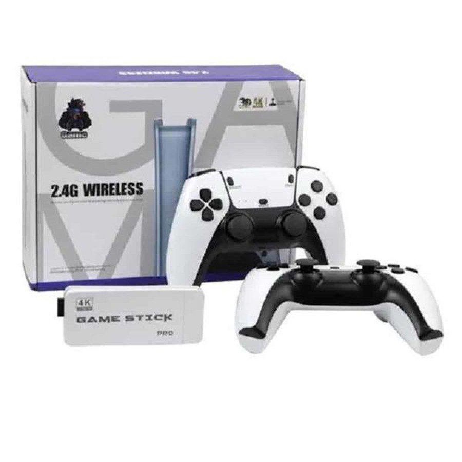 4K HD Image Quality Retro Game Stick 20000 Games Double Handle White Game Stick 4K HD Image Quality Retro Game Stick 20000 Games Double Handle White Game Stick
