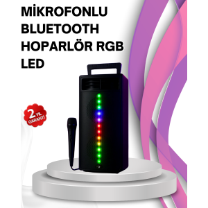 Bluetooth Speaker with Colorful Lights – Portable, Powerful Audio Performance