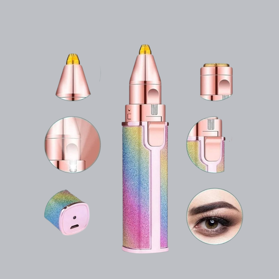 Mini Facial and Eyebrow Epilator – 8000 RPM Powerful Motor and Stainless Steel Head