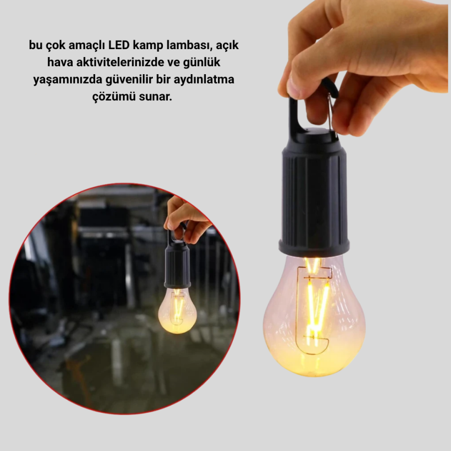 Rechargeable Hook LED Lamp – Camping, Balcony and Emergency Light Rechargeable Hook LED Lamp – Camping, Balcony and Emergency Light