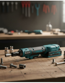 21V Cordless Ratchet Wrench For Side Tightening Nut Operations