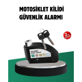 Alarm Disc Lock with Vibration Sensor Motorcycle Scooter Bicycle