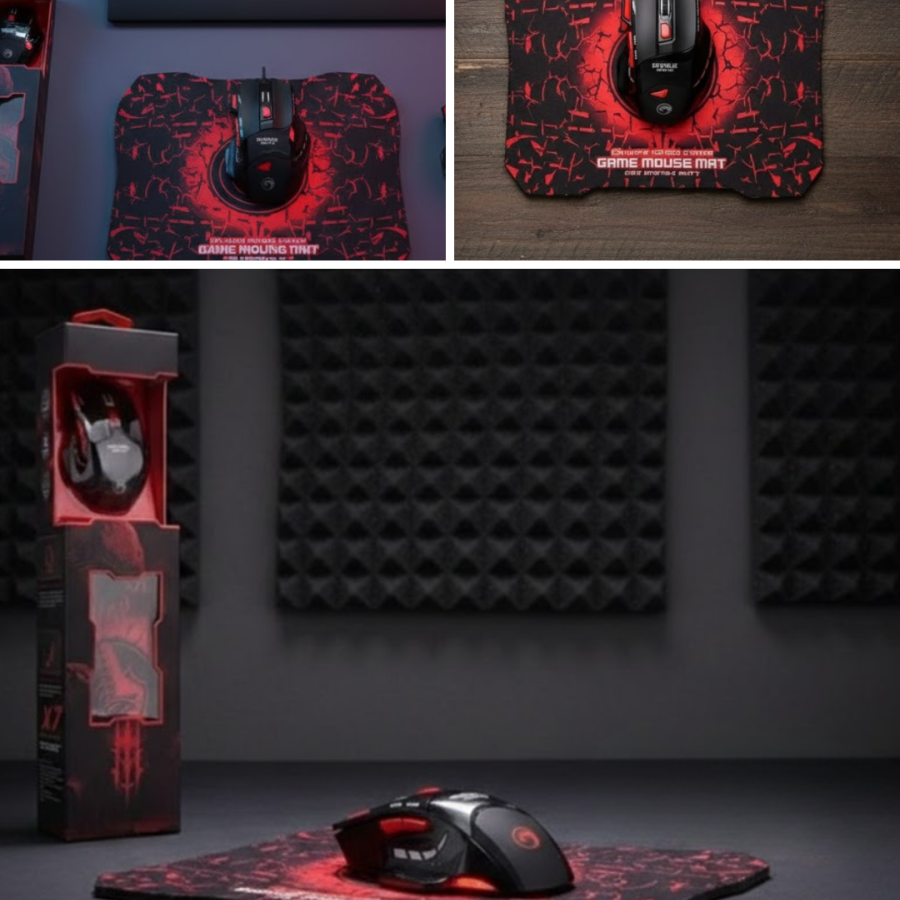 Professional Mouse Set Woven USB Cable RGB Illuminated