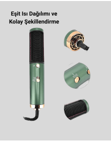 200°C Ceramic Plate Hair Straightener – Anti-Frizz Ion Technology