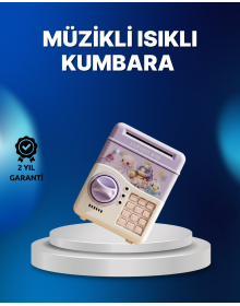 Purple Electronic Password Piggy Bank with Automatic Money Entry