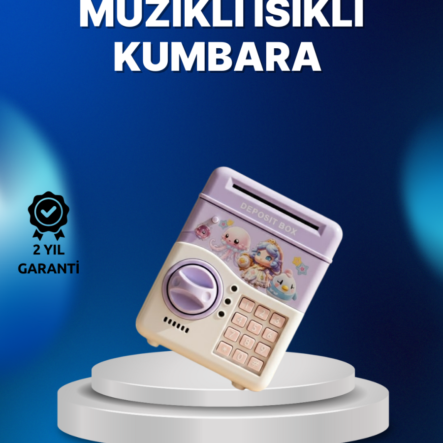 Purple Electronic Password Piggy Bank with Automatic Money Entry Purple Electronic Password Piggy Bank with Automatic Money Entry