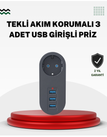 Surge Protected USB Socket – Powerful 2500W, Heat and Child Protection