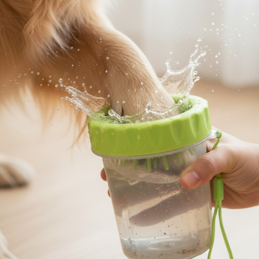 Dog Paw Cleaner Washing Container Carpet and Floor Protector