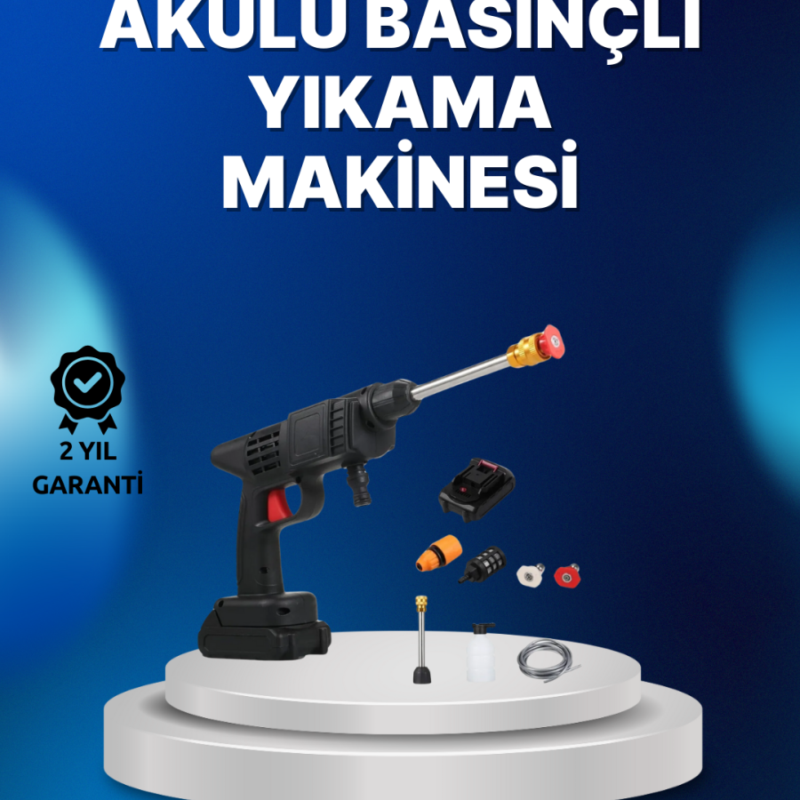 Wireless Portable Pressure Washer Gun with Foam Bottle