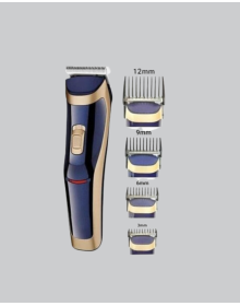 Unisex Rechargeable Hair and Beard Shaver – Adjustable Comb Heads, Quiet Motor