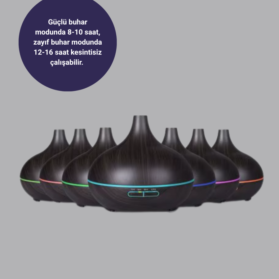 Ultrasonic Humidifier and Aromatherapy Diffuser with 550 ml Large Water Chamber