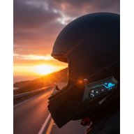 15 In-Helmet Bluetooth Headset with 20 Hours Music Time