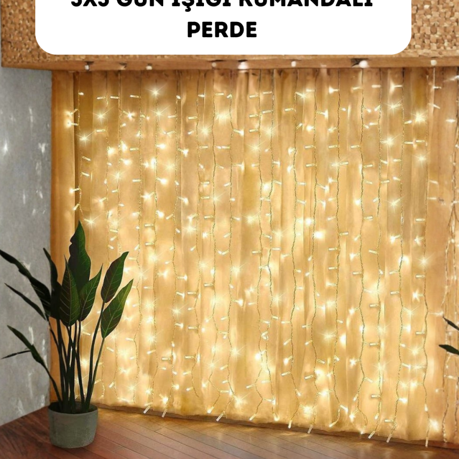 Decorative Curtain Fairy Led Daylight Color 8 Function Light